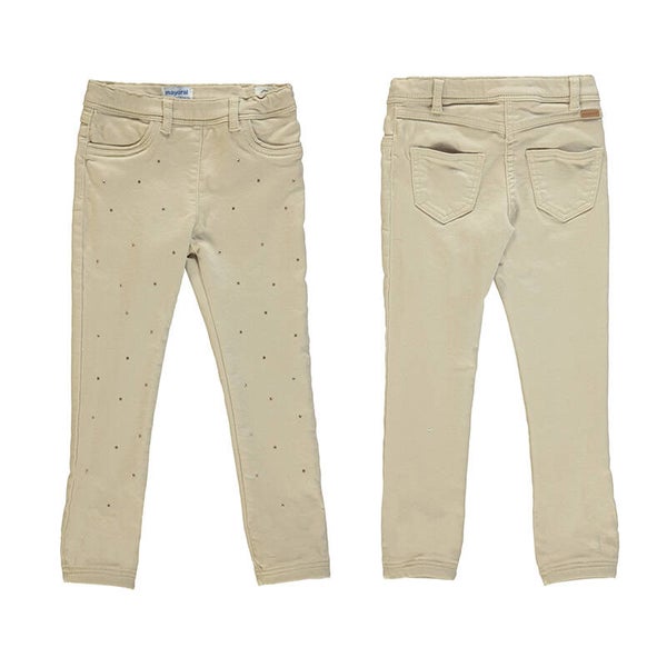 Camel broek met strass 4737