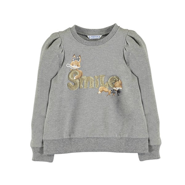 Smile sweater grijs Mayoral 4429