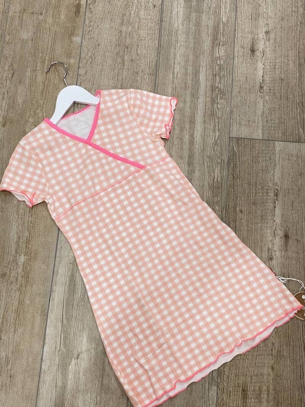 Girls Dress Pink Checks