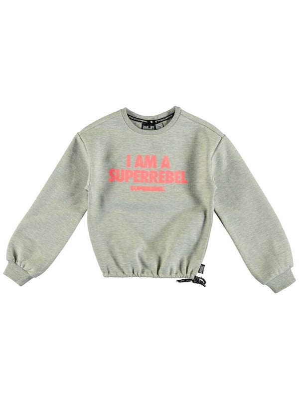 Super rebel sweater grijs