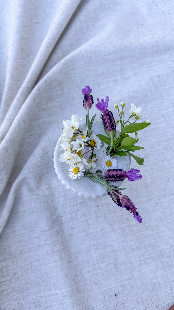 Bobèche fleurs
