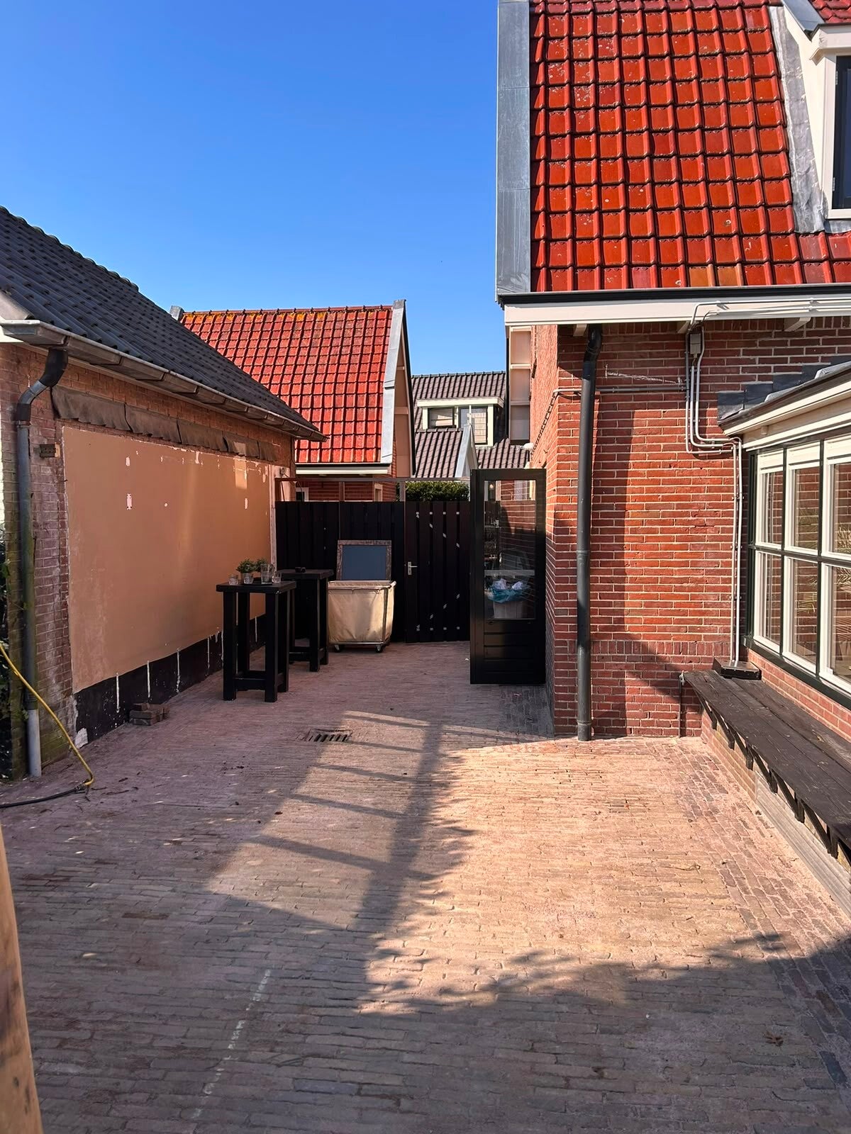 steeg waar tent word ingemeten