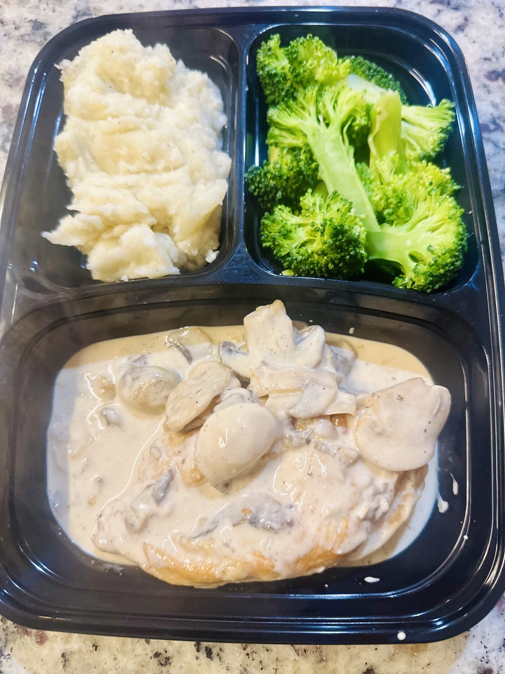 Portioned Chicken Marsala with Mushrooms