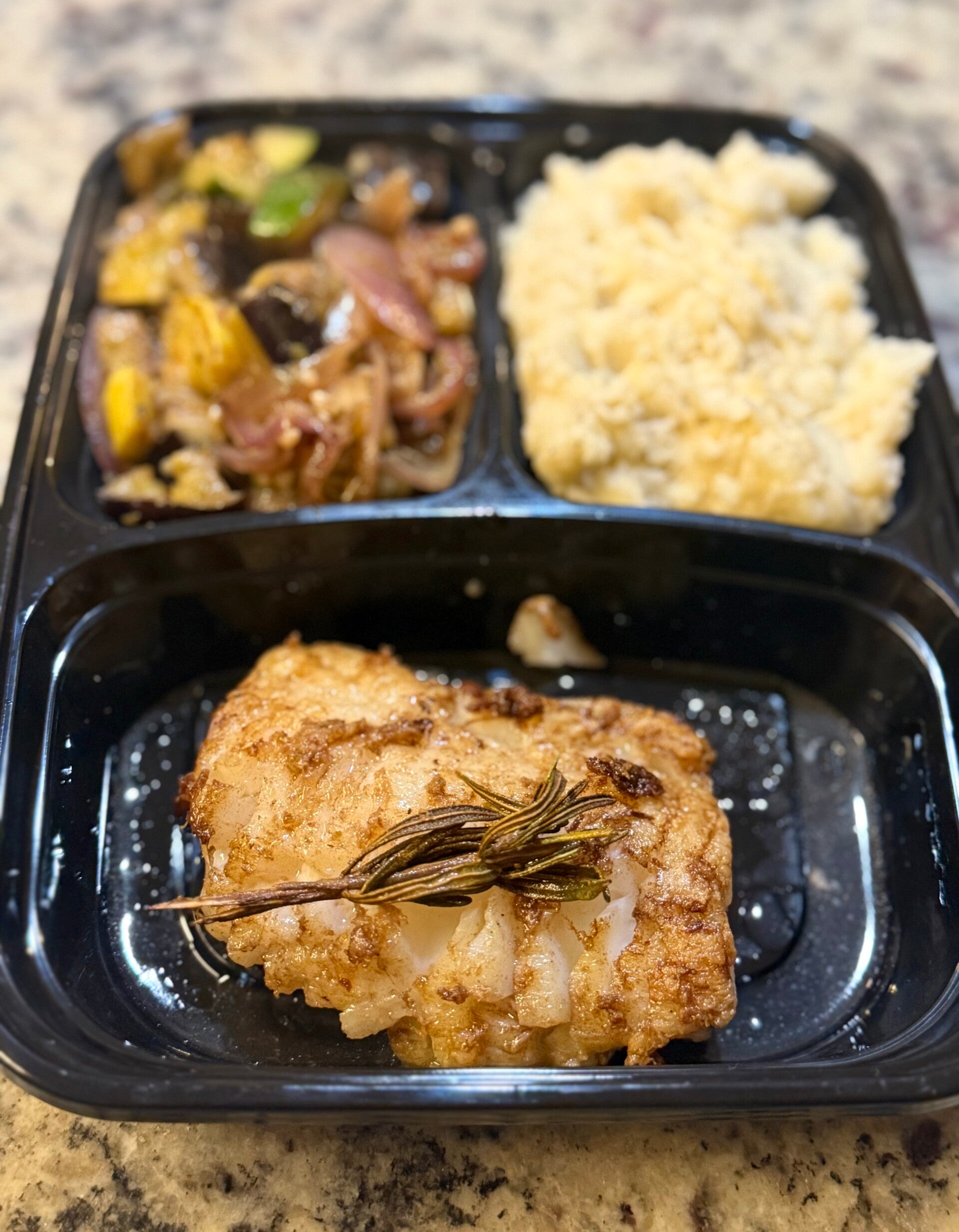 Portioned Grilled Grouper with Garlic Butter and Herbs