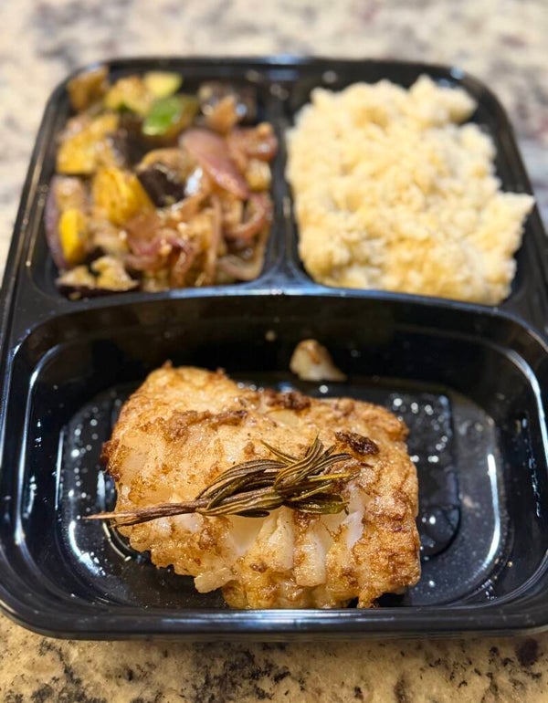 Portioned Grilled Grouper with Garlic Butter and Herbs