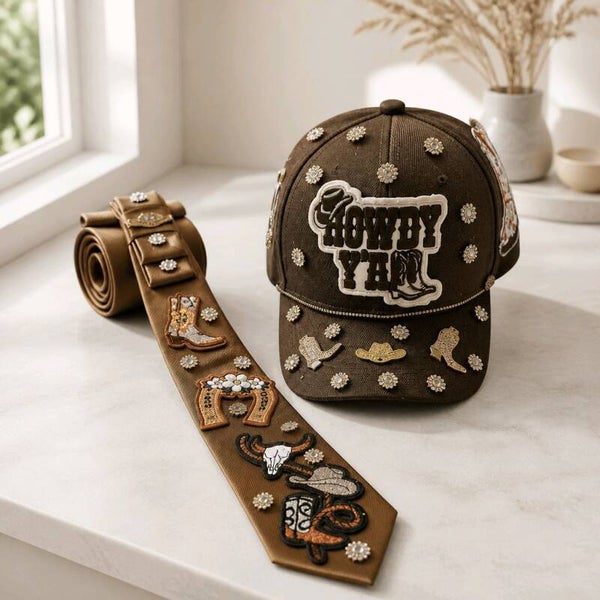 Custom  cap and tie