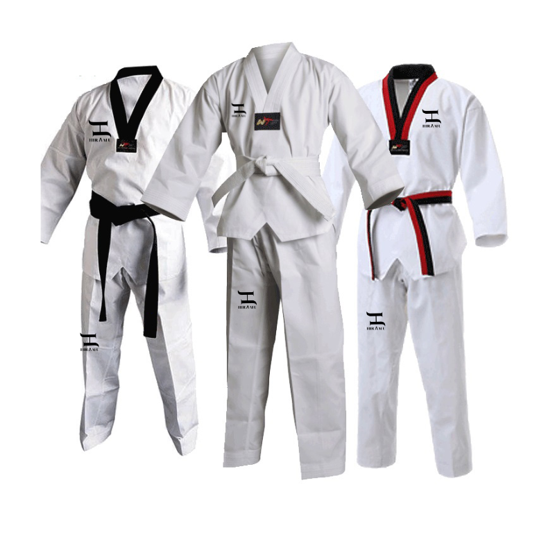 Taekwondo Uniform-dobok- Zwarte V-kraag