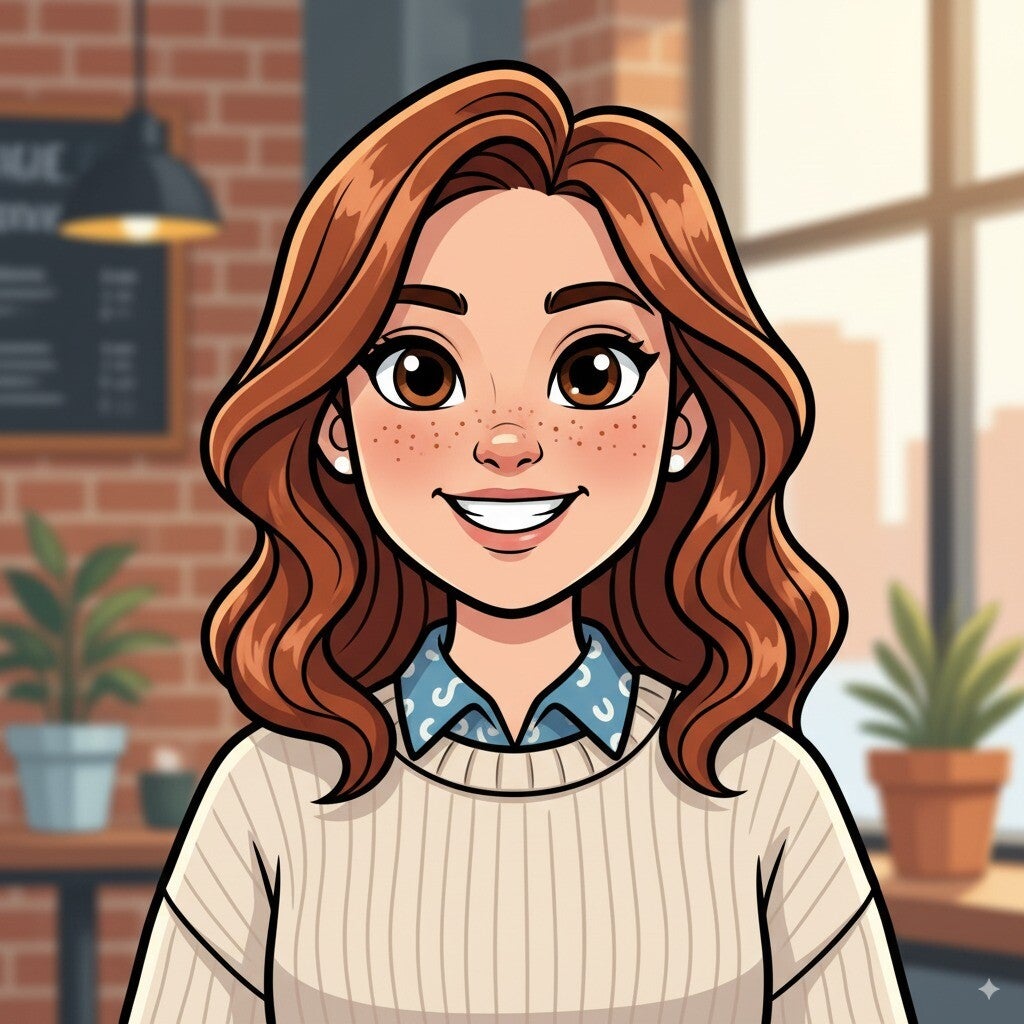 A portrait → cartoon-style version