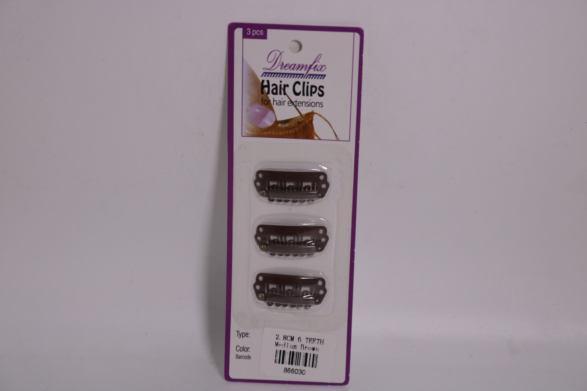 Haar-Clips 03 Stück für Extensions.