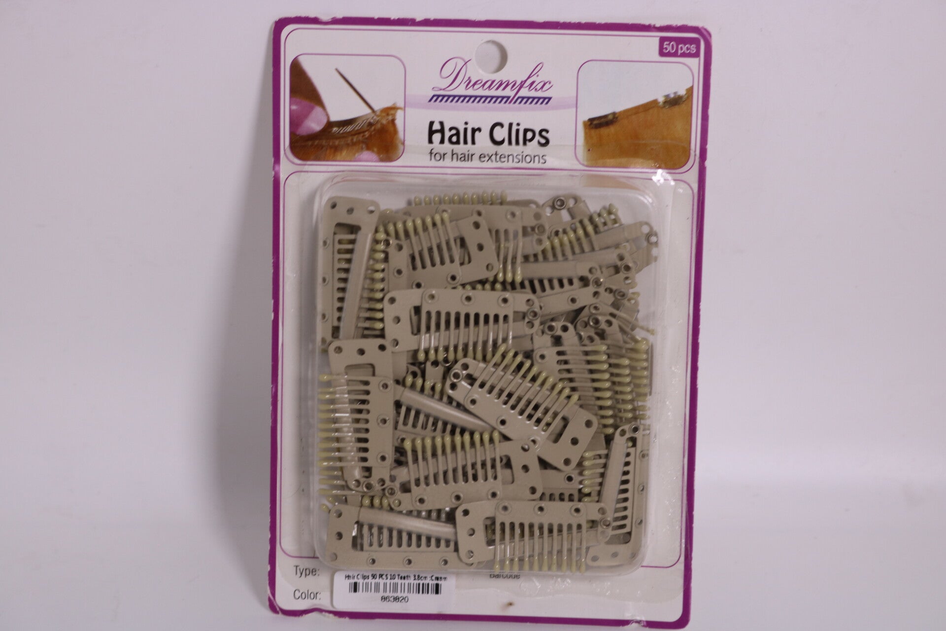 Haar-Clips 50 Stück für Extensions.