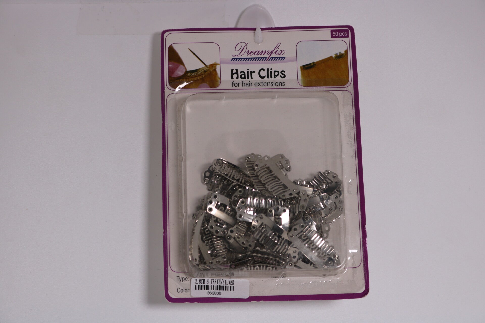 Haar-Clips 50 Stück für Extensions.