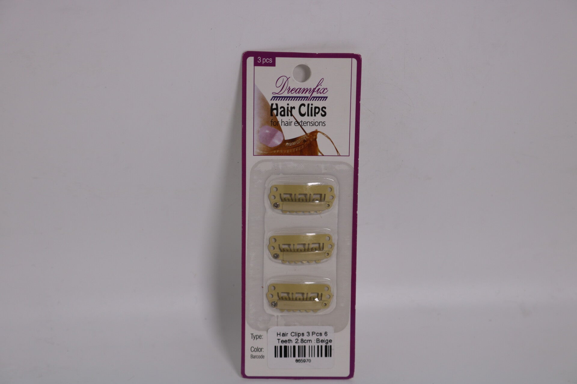 Haar-Clips 03 Stück für Extensions.