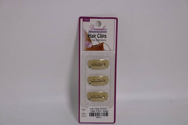 Haar-Clips 03 Stück für Extensions.