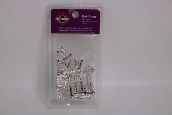 Haarperlen/Hair Beads. Silber Lange. (35 Stücke).