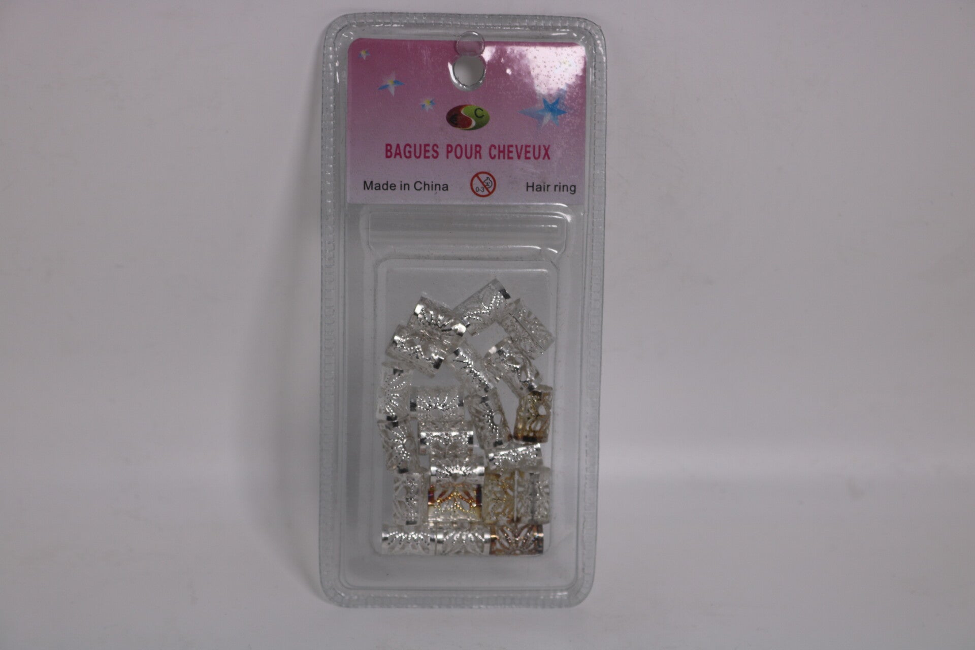 Haarperlen Lange Groß/Hair Ring Longer. Silber Longer Big. (35 Stücke).