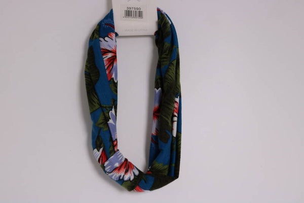 Stirnband mit Print – Teal (für Erwachsene).