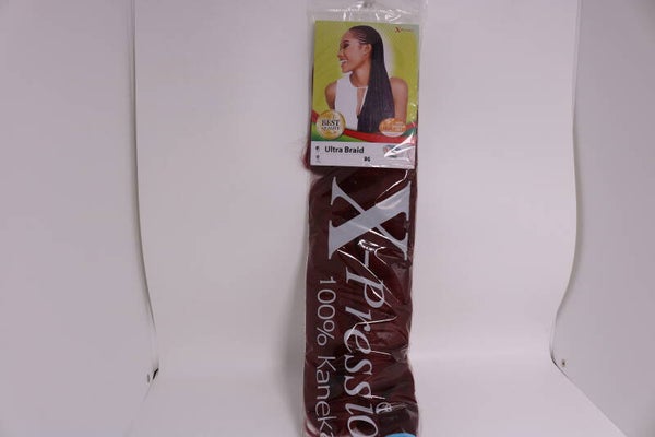 X-Pression Ultra Braid Two Tone 82" – 165 g (Burgundy)