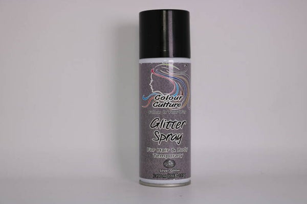 Haarfarbspray – Temporäre Farbe: Silver Glitter