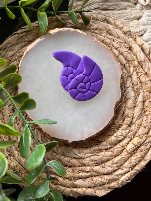 Seashell Stud Paars