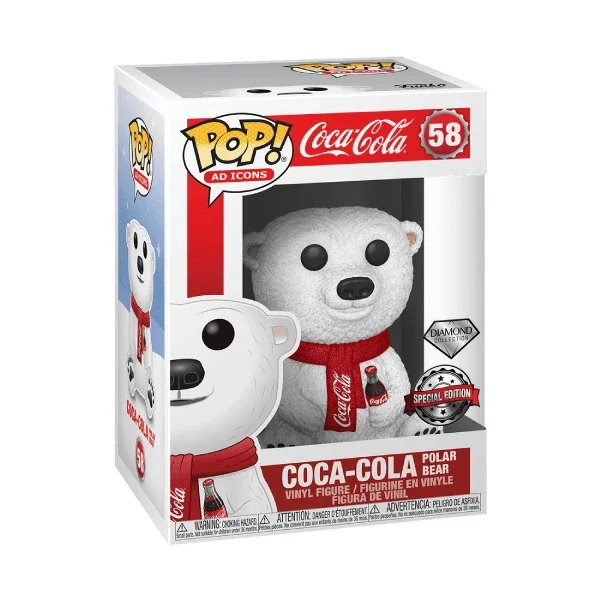 AD ICONS FIGURINE POP 58 COCA-COLA POLAR BEAR (DIAMOND)