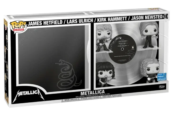 ALBUMS METALLICA 4-PACK FIGURINES POP DELUXE 18 BLACK ALBUM (JAMES HETFIELD, LARS ULRICH, KIRK HAMMETT, JASON NEWSTED)