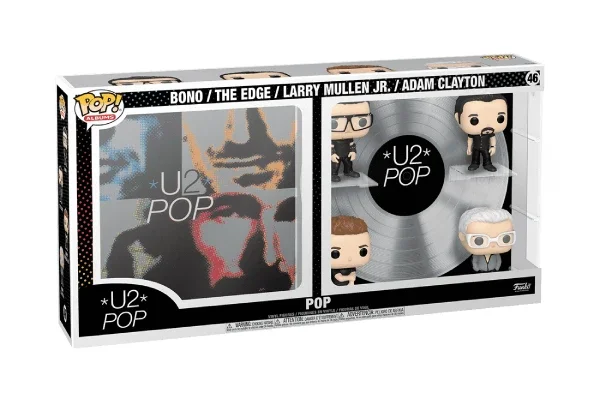 ALBUMS U2 4-PACK FIGURINES POP DELUXE 46 POP (BONO, THE EDGE, LARRY MULLEN JR., ADAM CLAYTON)