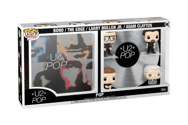 ALBUMS U2 4-PACK FIGURINES POP DELUXE 46 POP (BONO, THE EDGE, LARRY MULLEN JR., ADAM CLAYTON)