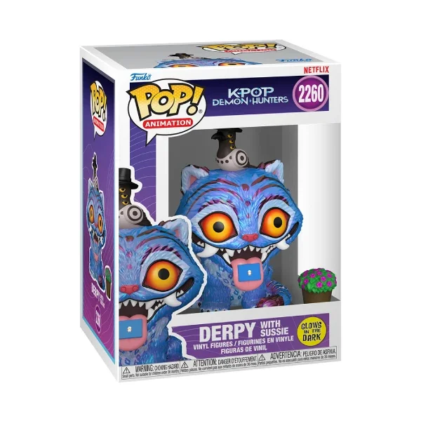 ANIMATION KPOP DEMON HUNTERS FIGURINE POP 2260 DERPY WITH SUSSIE (GITD)