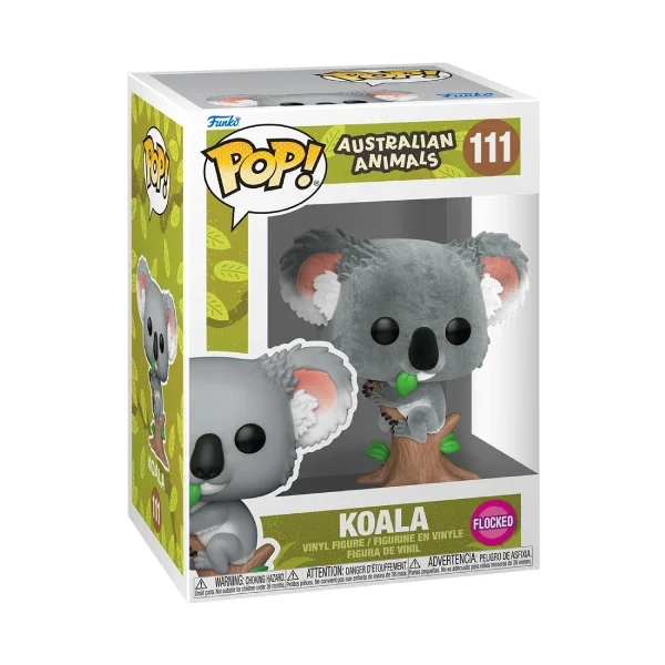 AUSTRALIAN ANIMALS FIGURINE POP 111 KOALA (FLOCKED)
