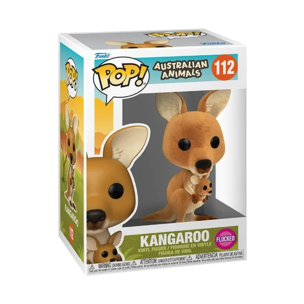 AUSTRALIAN ANIMALS FIGURINE POP 112 KANGAROO (FLOCKED)