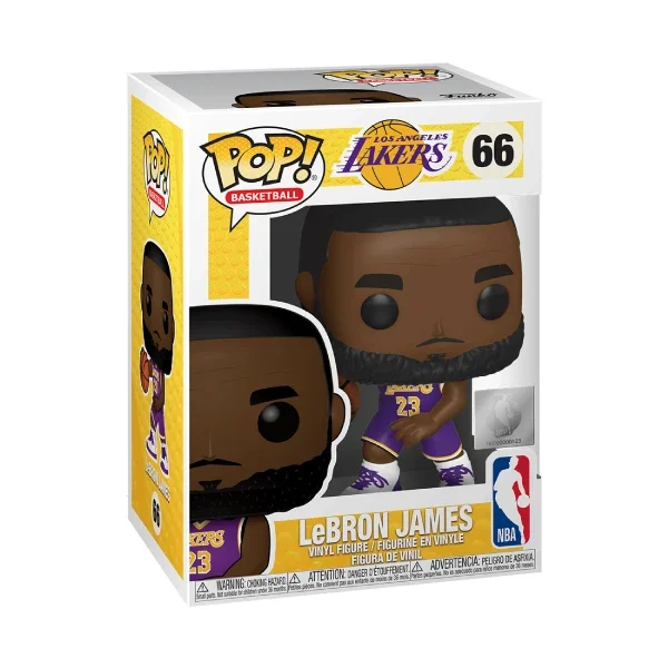 BASKETBALL NBA LOS ANGELES LAKERS FIGURINE POP 66 LEBRON JAMES