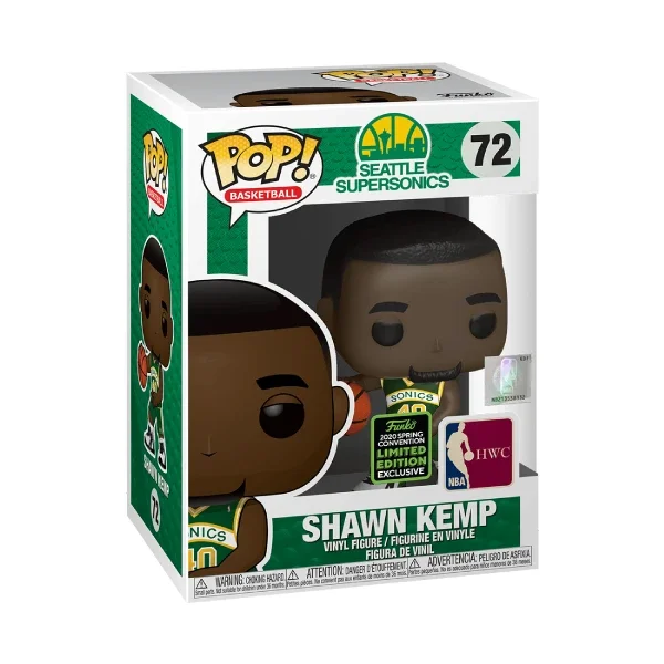 BASKETBALL NBA SEATTLE SUPERSONICS FIGURINE POP 72 SHAWN KEMP