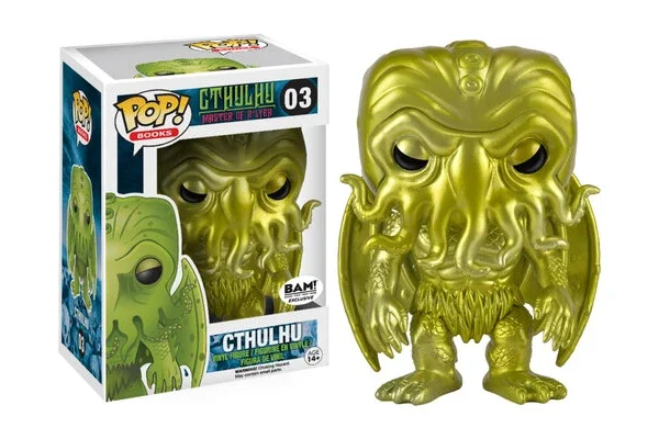 BOOKS CTHULHU FIGURINE POP 03 CTHULHU (GOLD METALLIC)