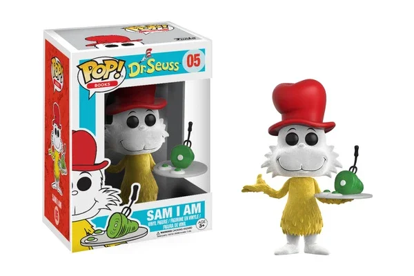 BOOKS DR. SEUSS FIGURINE POP 05 SAM I AM (FLOCKED)