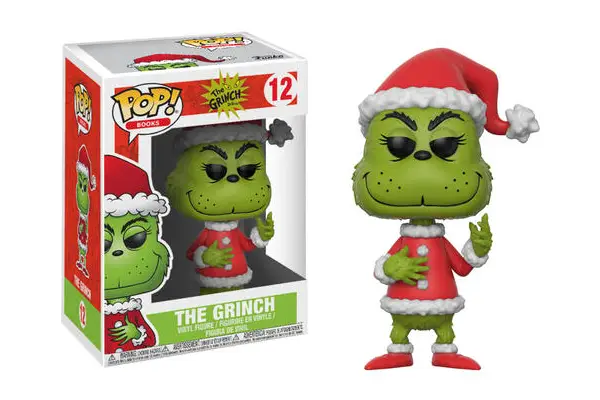 BOOKS DR. SEUSS THE GRINCH FIGURINE POP 12 THE GRINCH (SANTA)
