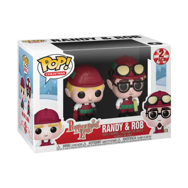 CHRISTMAS PEPPERMINT LANE 2-PACK FIGURINES POP RANDY AND ROB