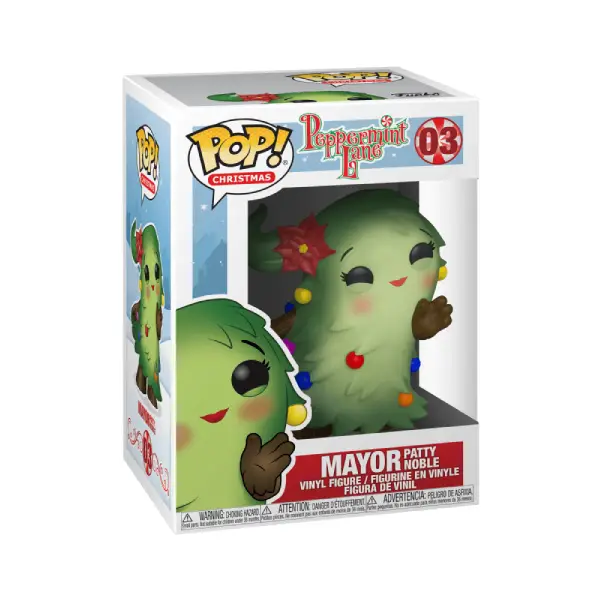 CHRISTMAS PEPPERMINT LANE FIGURINE POP 03 MAYOR PATTY NOBLE