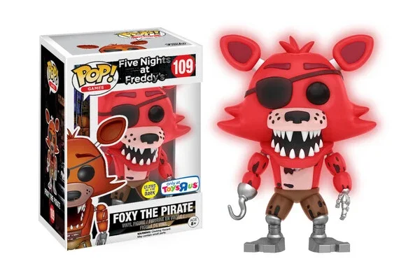 GAMES FIVE NIGHTS AT FREDDY'S FNAF FIGURINE POP 109 FOXY THE PIRATE (GITD)