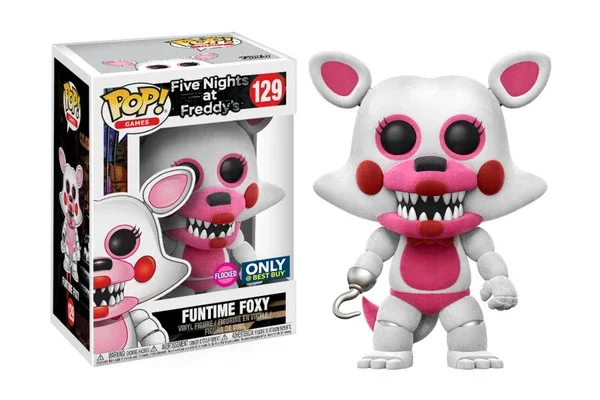 GAMES FIVE NIGHTS AT FREDDY'S FNAF FIGURINE POP 129 FUNTIME FOXY (FLOCKED)