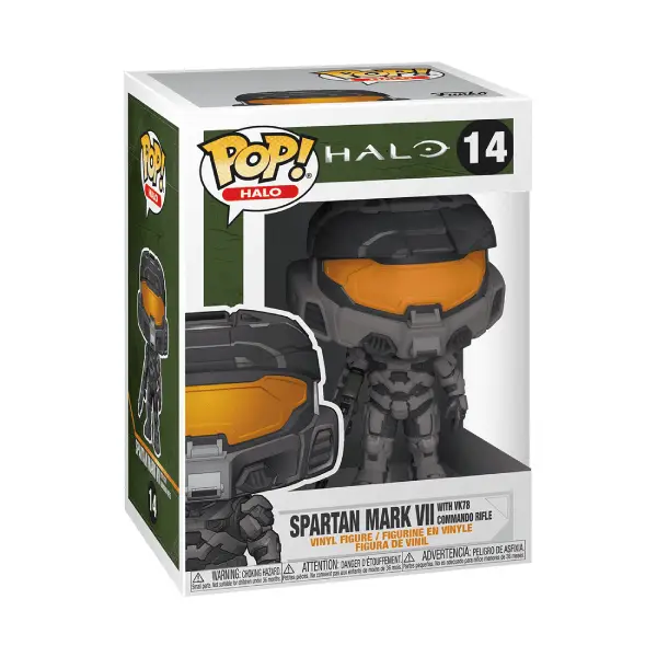 GAMES HALO FIGURINE POP 14 SPARTAN MARK VII WITH VK78 COMMANDO RIFLE