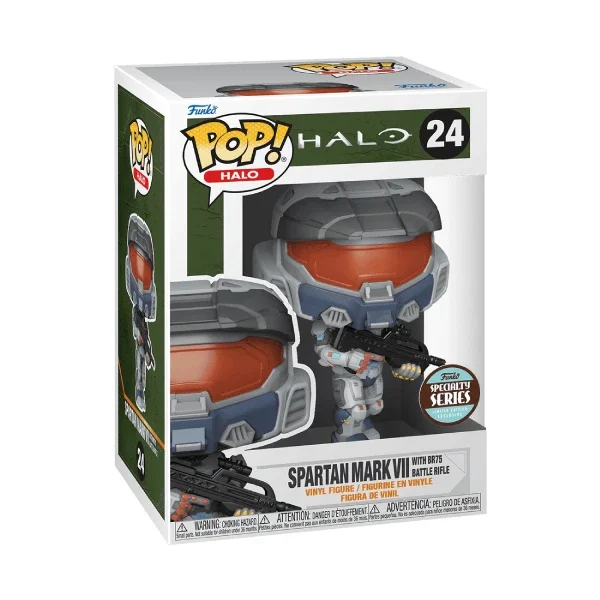 GAMES HALO FIGURINE POP 24 SPARTAN MARK VII WITH BR75 BATTLE RIFLE