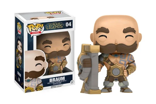 GAMES LEAGUE OF LEGENDS LOL FIGURINE POP 04 BRAUM