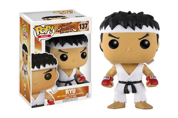 GAMES STREET FIGHTER FIGURINE POP 137 RYU (WHITE HEADBAND)