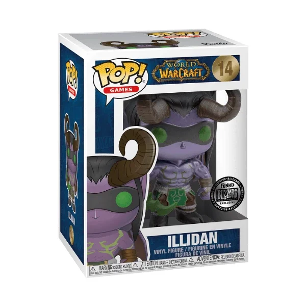 GAMES WORLD OF WARCRAFT WOW FIGURINE POP 14 ILLIDAN (METALLIC)