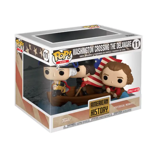 HISTORICAL MOMENTS ICONS AMERICAN HISTORY FIGURINE POP 11 WASHINGTON CROSSING THE DELAWARE