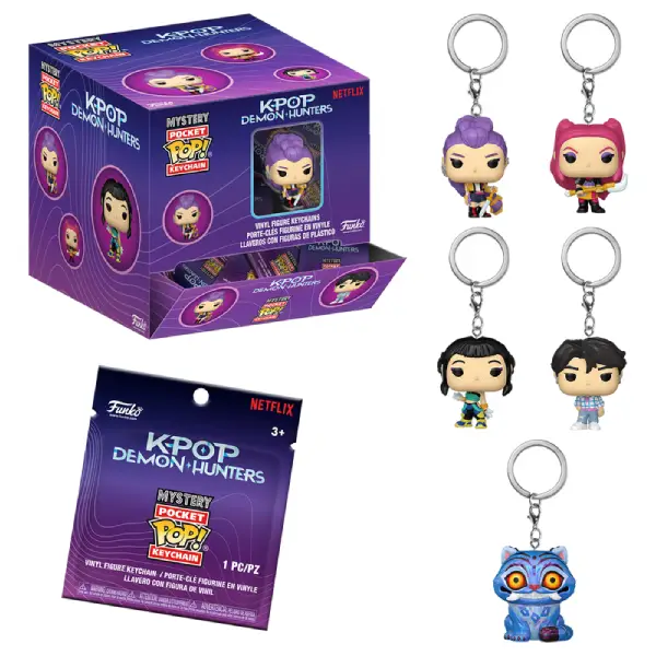 KPOP DEMON HUNTERS MYSTERY FIGURINE POCKET POP PORTE-CLES DEMON HUNTERS