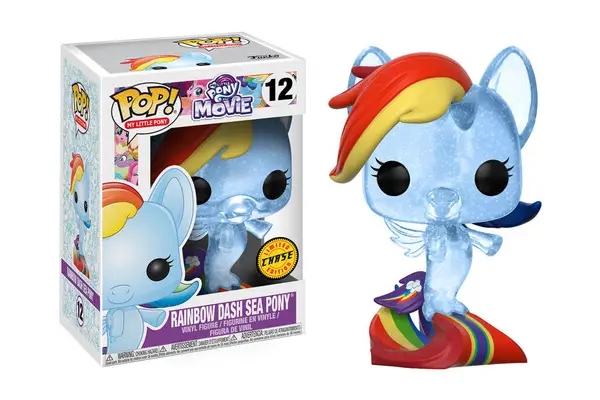 MLP MY LITTLE PONY FIGURINE POP 12 RAINBOW DASH SEA PONY (CHASE)