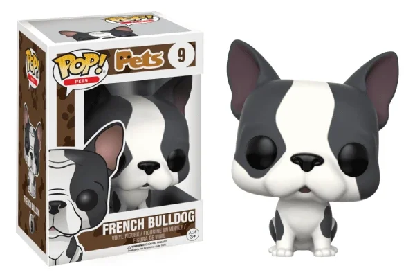 PETS FIGURINE POP 09 FRENCH BULLDOG (GREY AND WHITE)