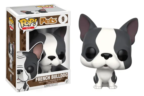 PETS FIGURINE POP 09 FRENCH BULLDOG (GREY AND WHITE)
