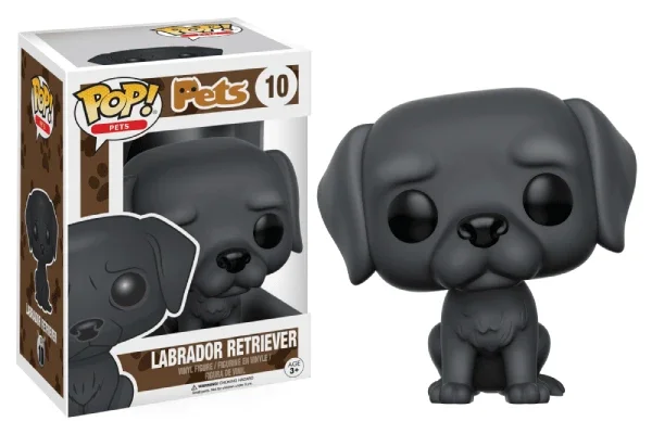 PETS FIGURINE POP 10 LABRADOR RETRIEVER (BLACK)
